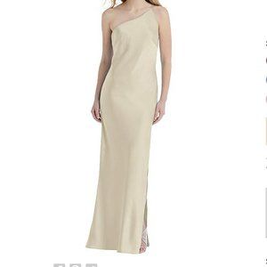 Bella Bridesmaids One Shoulder Champagne Dress